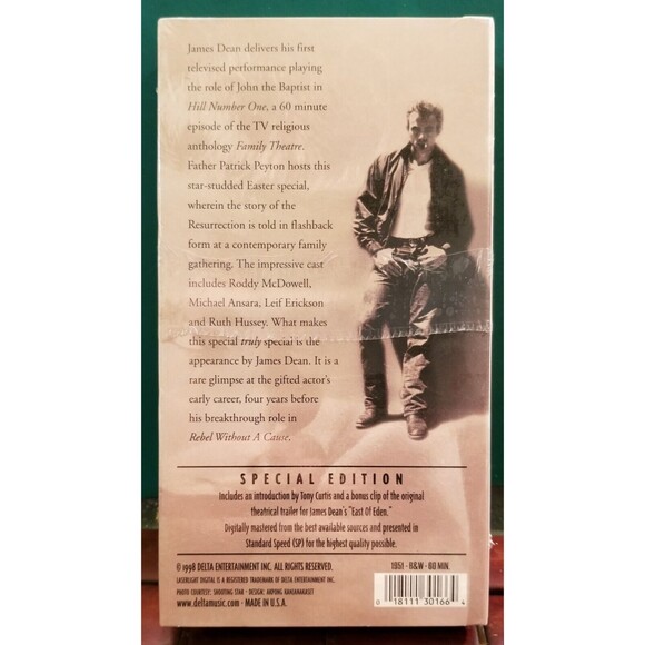 VHS James Dean Hill Number One Special Edition 1998 Sealed Tape - Picture 2 of 2